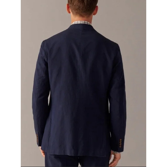 J Crew Mens Ludlow Irish Linen Jacket 40 40S Blue NWT Coat J.Crew AU428 Suit - Picture 4 of 6